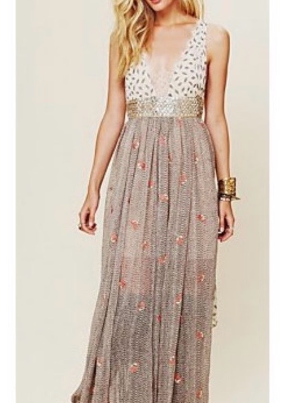 RARE Free People New Romantics Pennies From Heaven Dress Size 12